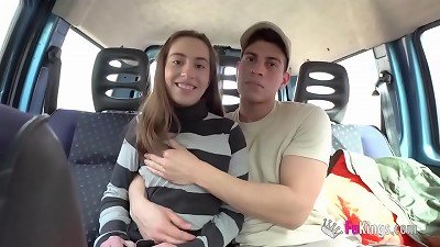 From a petite town to the CITY OF PORN: 18yo babe Carolina becomes a bang-out QUEEN!