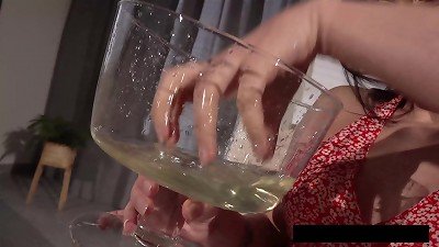 urinate spitting hottie